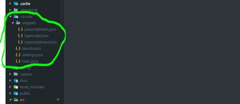 vscode 项目代码片段工作区 React 项目