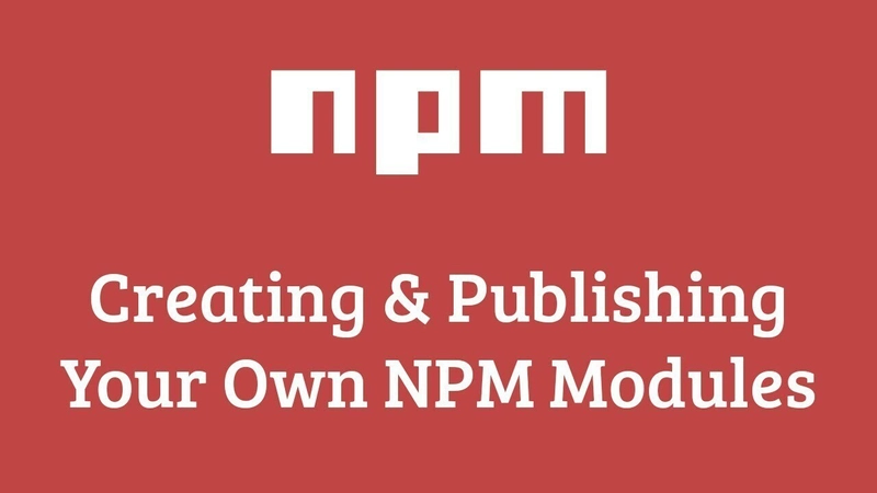 发布您自己的 NPM 包