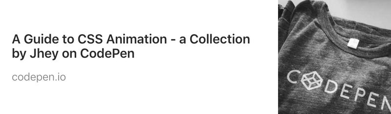 CodePen 演示集链接