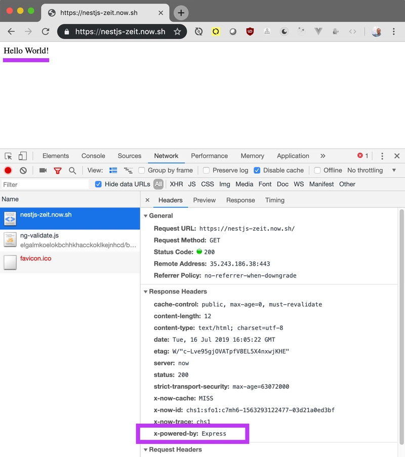 NestJS Zeit Now 部署示例