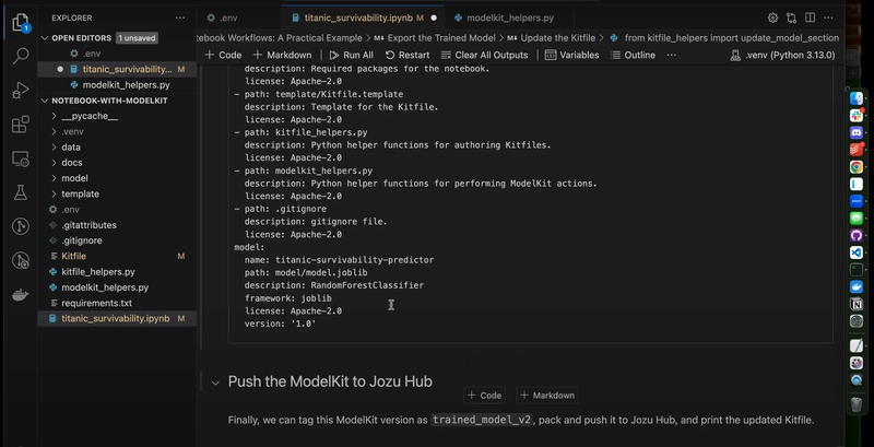 如何使用开源 KitOps 将 Jupyter Notebook 安全地从开发阶段转移到生产阶段。
