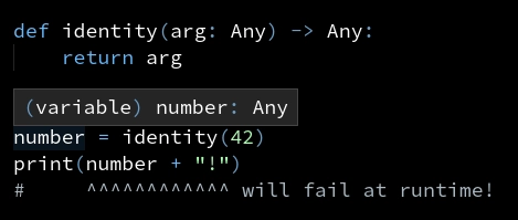 使用简单注释进行类型推断
