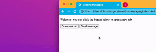 JavaScript 在窗口之间发送数据