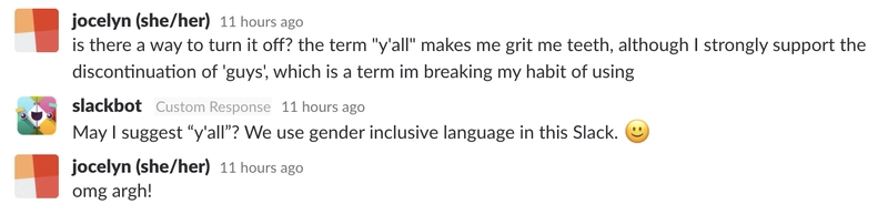Slackbot 自动回复