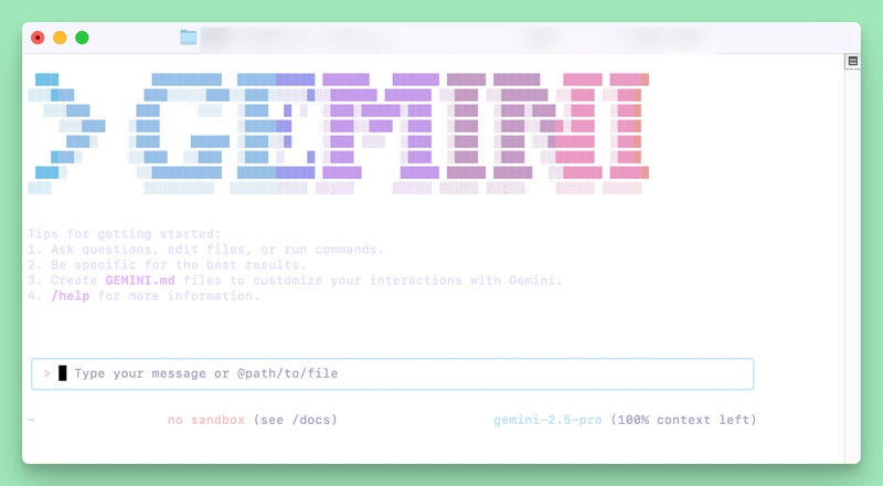 安装和使用 Google Gemini CLI