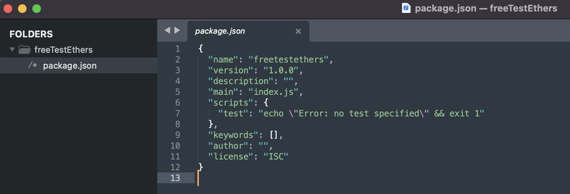 package.json 文件