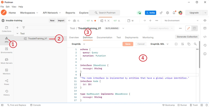 Postman 复制 SDL 模式