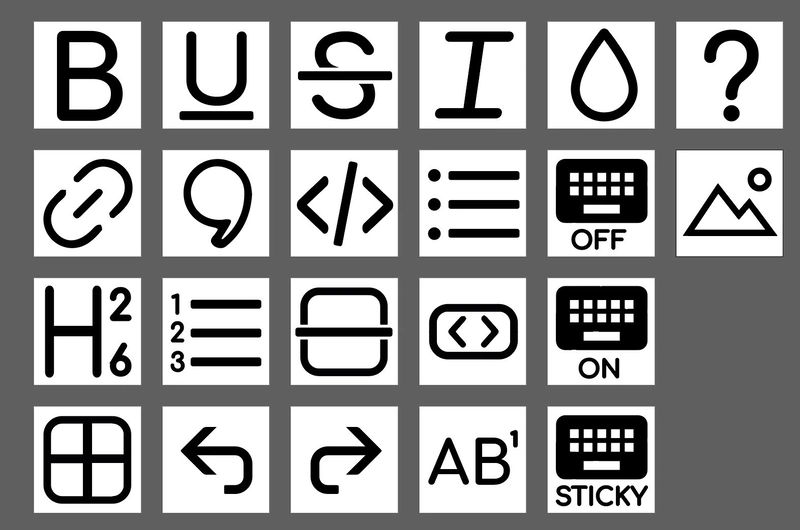 为 dev.to 设计的自定义图标集，使用 Illustrator 制作。