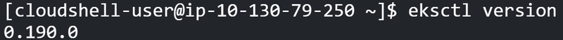 eksctl 版本