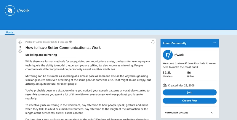 我偶尔会来Reddit寻求社交方面的建议。