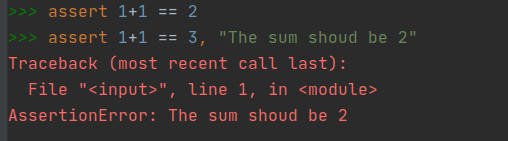 断言内置的 Python