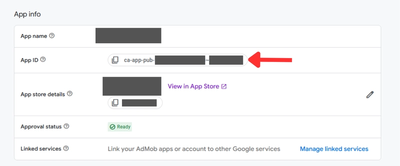 Google AdMob 应用视图