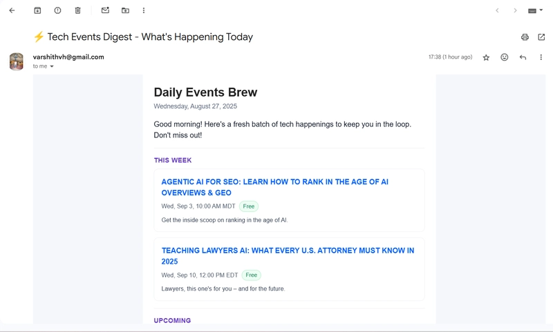 AI生成的新闻简报