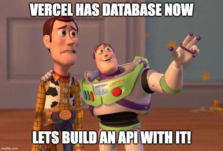 Vercel 有一个数据库