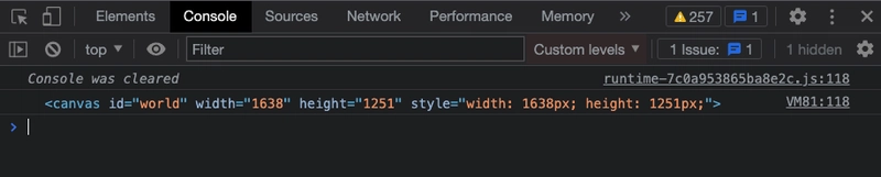 renderer.domElement 属性的屏幕截图