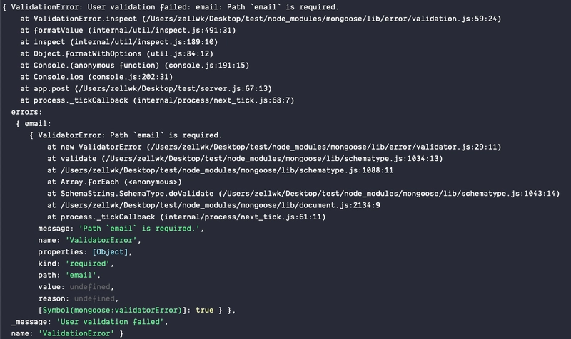 将错误记录到控制台。