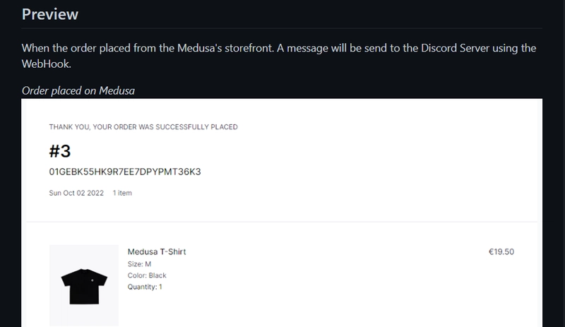 GitHub 仓库 - surajondev/medusa-discord-integration