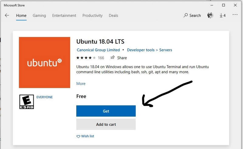 Ubuntu @ 微软商店