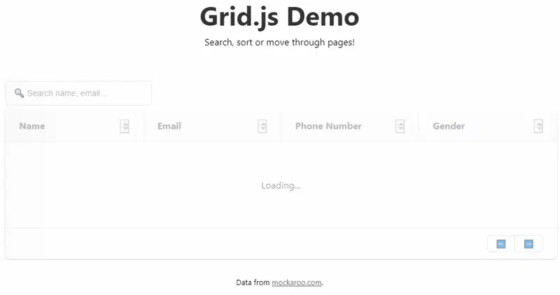 Grid.js 演示