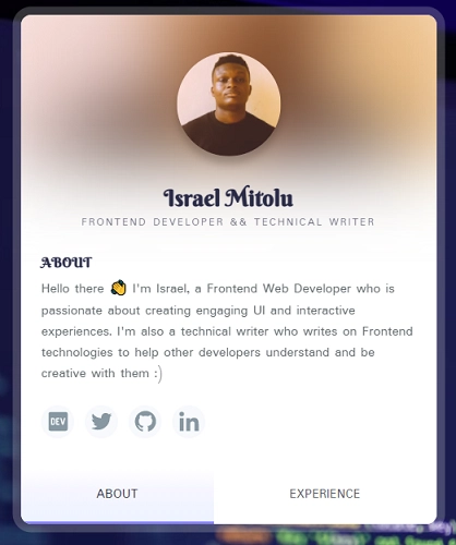 使用 BEM 方法论构建的概况卡