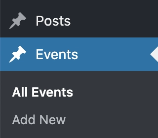 WordPress 控制面板侧边栏