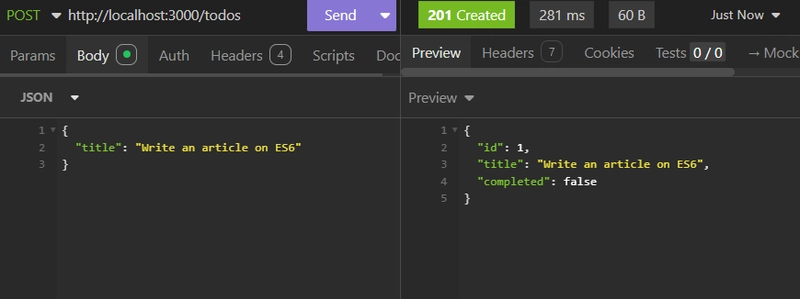 创建新的待办事项记录截图。