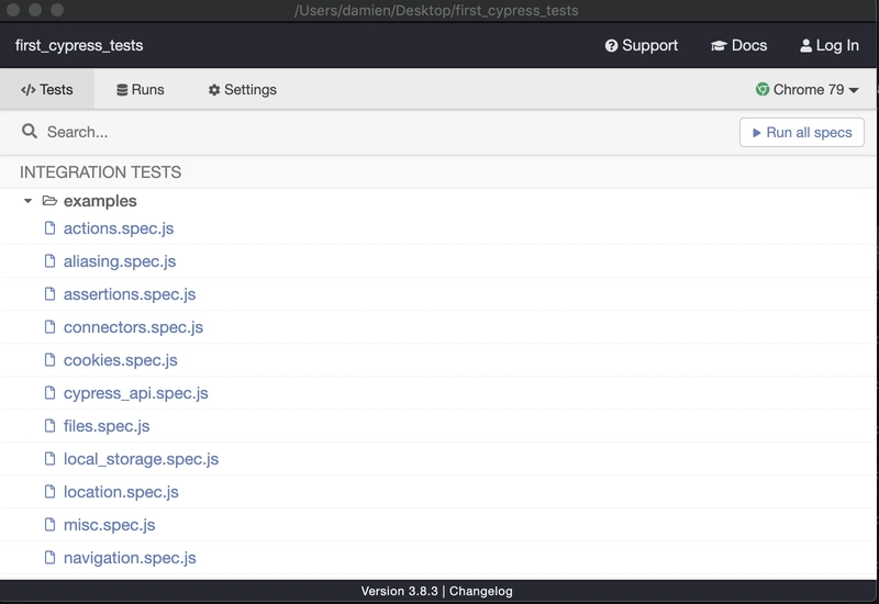 Cypress 测试运行器