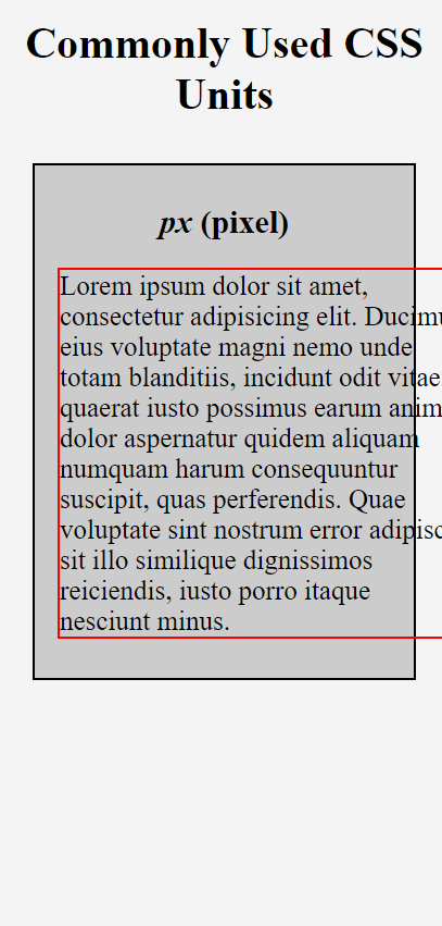 在较小的视口中,段落字体大小以像素为单位