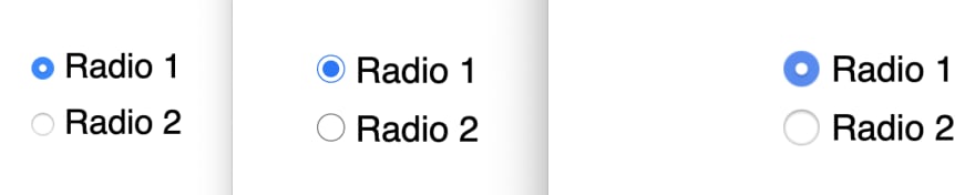 Firefox、Chrome、Safari 中的单选按钮
