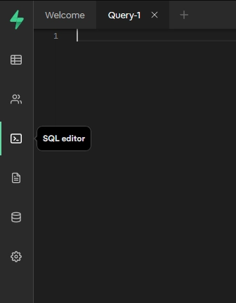 Supabase SQL 编辑器