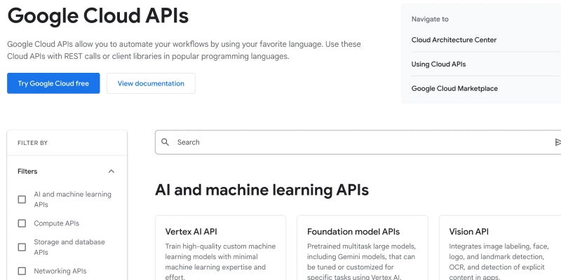 Google Cloud API