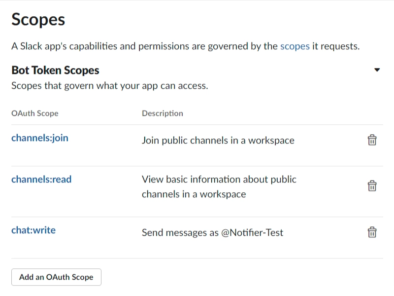Slack频道应用权限