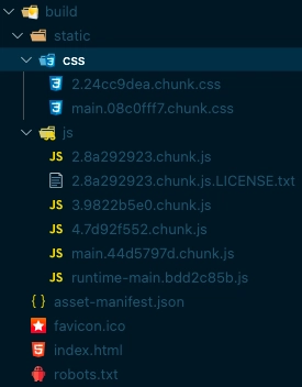 构建不包含 .map 文件的文件夹