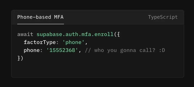 基于电话的代码