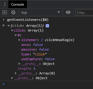 Chrome DevTools 事件监听器