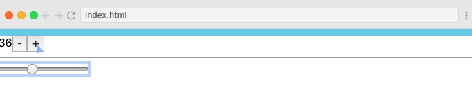 滑块处于聚焦状态