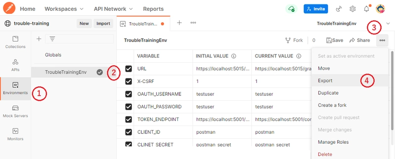 出口邮递员环境