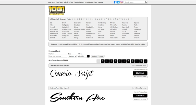 1001freefonts