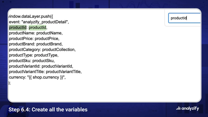 Shopify GTM 所有数据层变量