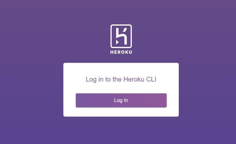 登录 Heroku