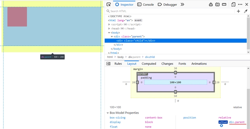 具有相对定位的元素