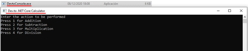 修改后的.NET Core应用程序