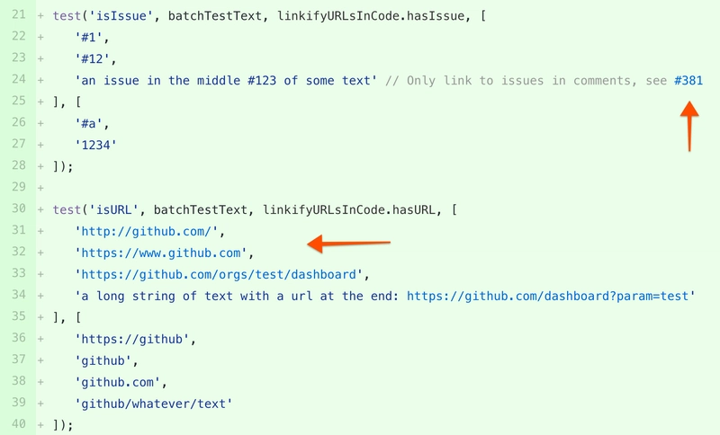 链接问题/PR 参考和 URL
