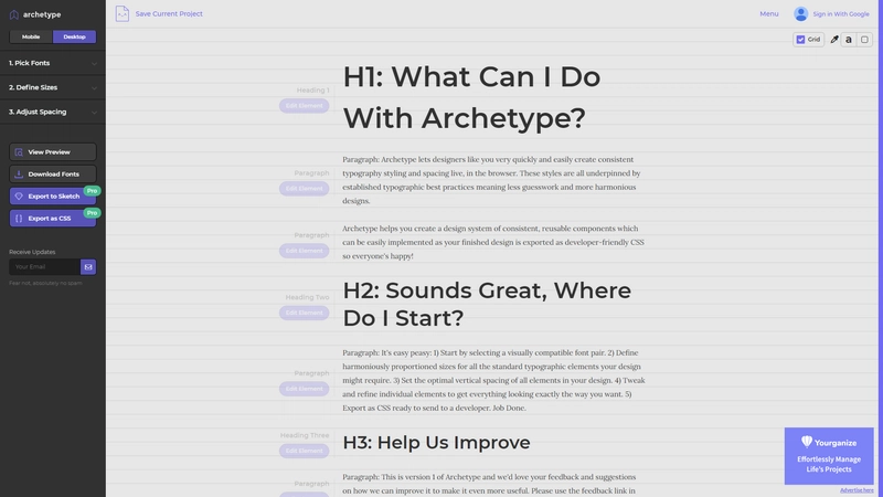Archetypeapp