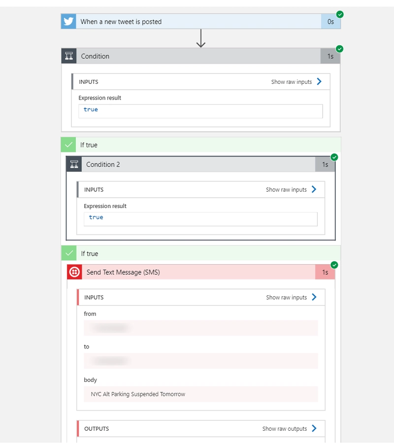 逻辑应用程序日志截图