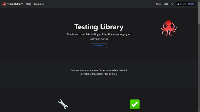 React 测试库主页