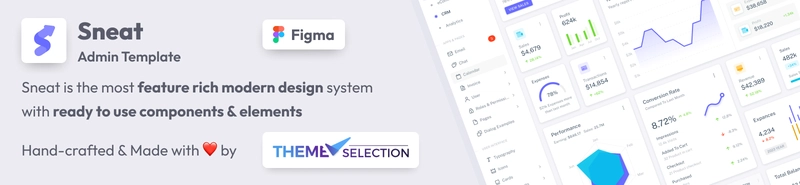 Sneat Figma 仪表盘 UI 套件
