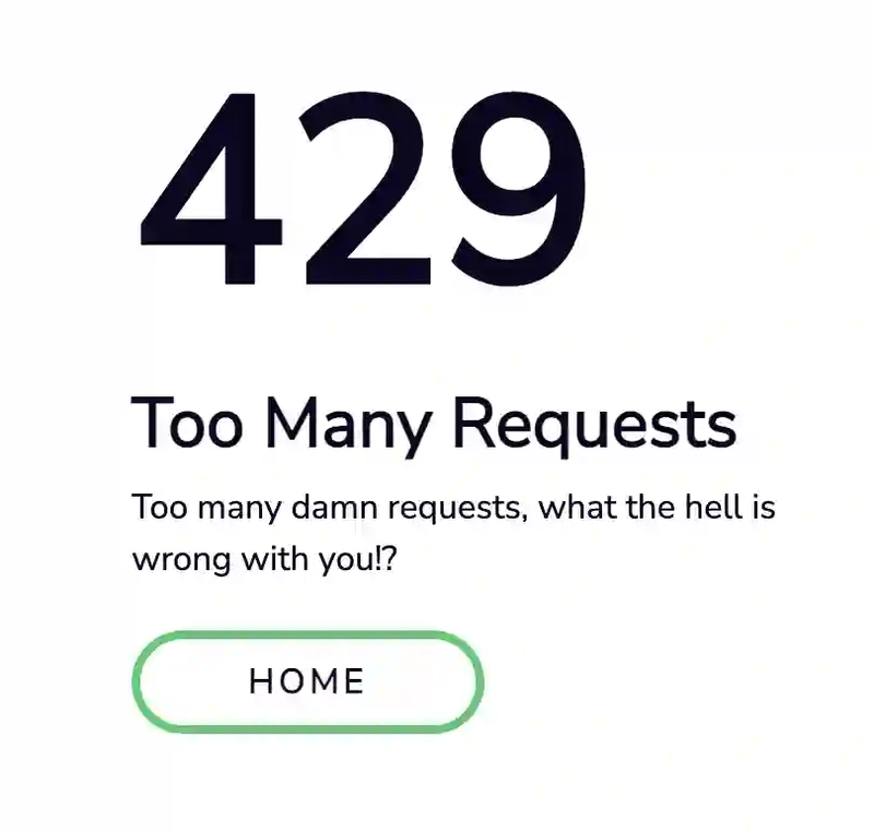 429 HTTP 错误代码