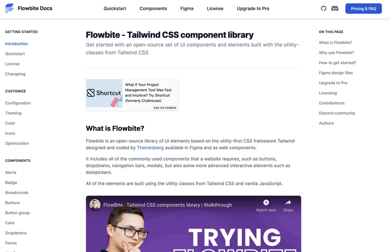 Flowbite - Tailwind CSS 组件