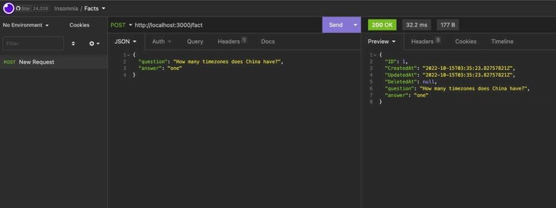 在 API 客户端中创建事实